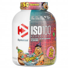 Dymatize, ISO100, гидролизованный 100%-ный изолят сывороточного протеина, со вкусом праздничного торта, 2,3 кг (5 фунтов)
