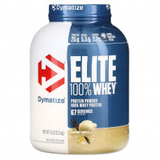 Dymatize, Элитный порошок из 100% сывороточного протеина, изысканная ваниль, 2,3 кг (5 фунтов)