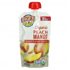 Earth's Best, органическое пюре для детского питания, для детей от 6 месяцев, персик и манго, 113 г (4 унции)