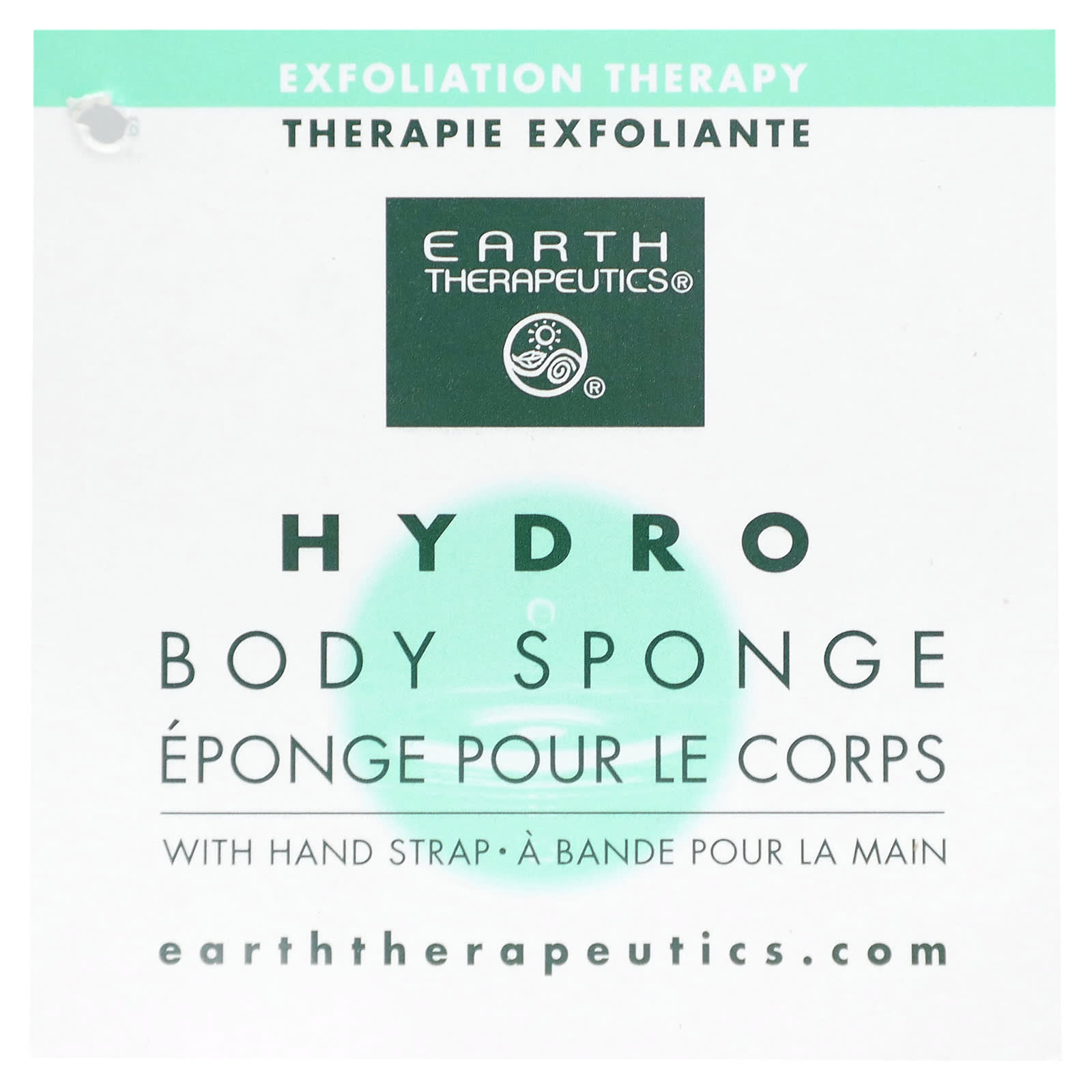 Earth Therapeutics, Губка Hydro Body, белая, 1 шт.