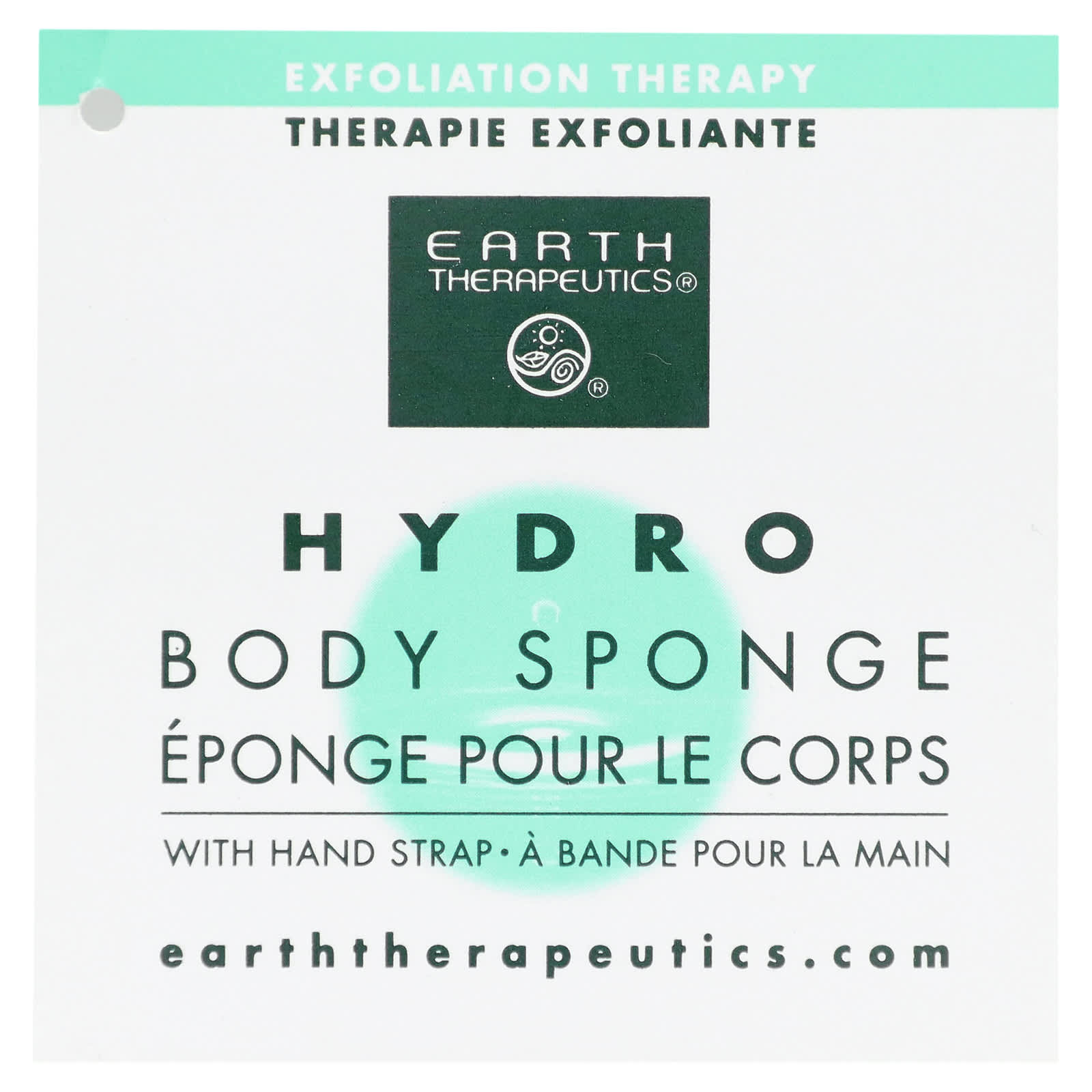 Earth Therapeutics, Губка Hydro Body, желтая, 1 шт.