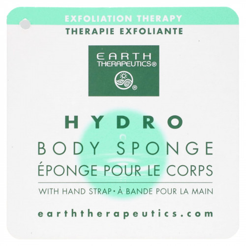 Earth Therapeutics, Hydro Body Sponge, лаванда, 1 спонж