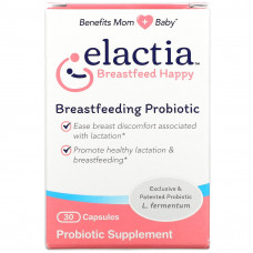 Elactia, Пробиотик для кормления грудью, 30 капсул