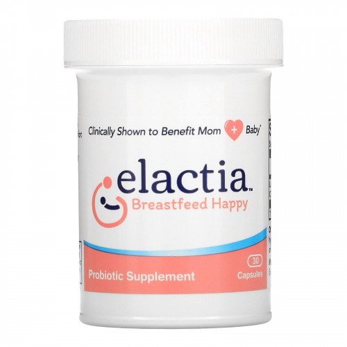 Elactia, Пробиотик для кормления грудью, 30 капсул