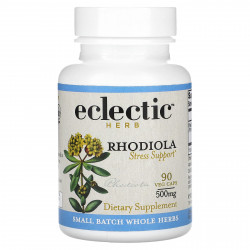 Eclectic Institute, Herb, родиола для снятия стресса, 500 мг, 90 капсул VegCaps