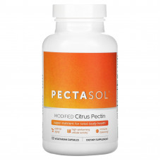 Econugenics, PectaSol, модифицированный цитрусовый пектин, 90 вегетарианских капсул