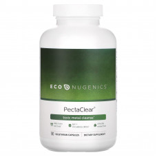 Econugenics, PectaClear, средство для выведения токсичных металлов, 180 вегетарианских капсул
