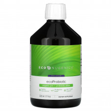 Econugenics, EcoProbiotic, органический пре + пробиотический эликсир, натуральные ягоды, 500 мл (17 жидк. Унций)