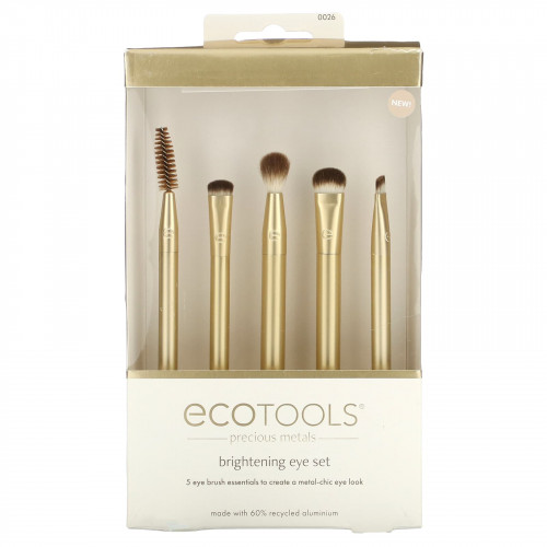 EcoTools, Драгоценные металлы, набор для осветления глаз, набор из 5 предметов