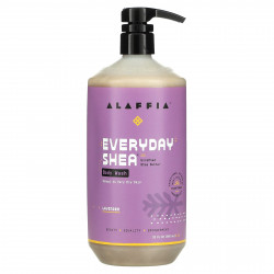 Alaffia, Everyday Shea, гель для душа с маслом ши и лавандой, 950 мл (32 жидк. унции)