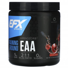 EFX Sports, Training Ground, аминосорб, незаменимые аминокислоты, вишня, 213 г (7,51 унции)
