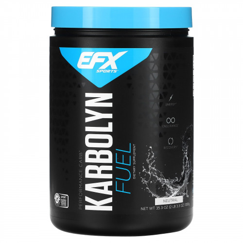 EFX Sports, добавка Karbolyn Fuel, с нейтральным вкусом, 1000 г (2,2 фунта)