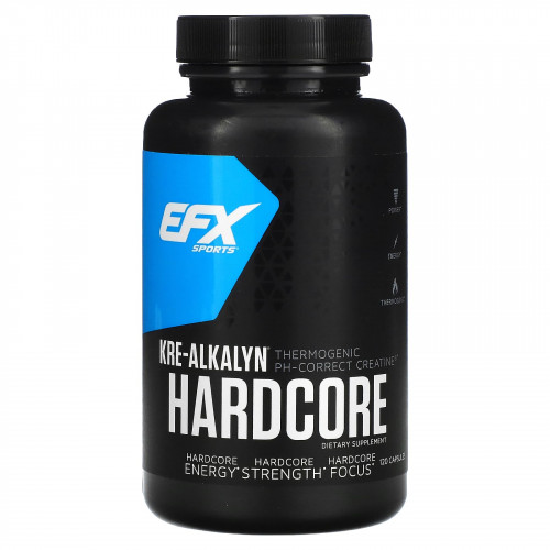 EFX Sports, Kre-Alkalyn Hardcore, 120 капсул