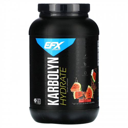 EFX Sports, Karbolyn Hydrate, арбузная волна, 1856 г (4 фунта, 1,5 унции)