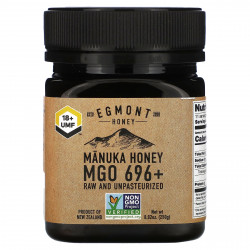 Egmont Honey, Мед манука, необработанный и непастеризованный, MGO 696+, 250 г (8,82 унции)
