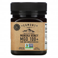 Egmont Honey, Разноцветный мед манука, необработанный и непастеризованный, MGO 100+, 250 г (8,82 унции)