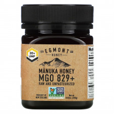 Egmont Honey, Мед манука, необработанный и непастеризованный, MGO 829+, 250 г (8,82 унции)