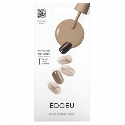 Edgeu, Perfect Gel Nail Wraps, ENT209, Chocolat Nuance, набор из 16 полосок
