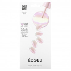 Edgeu, Perfect Gel Nail Wraps, ENA 139, молочно-розовый, набор из 16 полосок