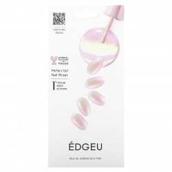 Edgeu, Perfect Gel Nail Wraps, ENA 139, молочно-розовый, набор из 16 полосок