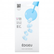 Edgeu, Perfect Gel Nail Wraps, ENA445, Cloudy Neon Glow, набор из 16 полосок