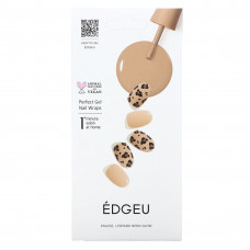 Edgeu, Гелевые обертывания для ногтей Perfect, ENA232, леопардовое неоновое свечение, набор из 16 полосок