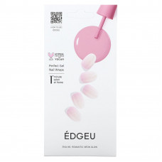 Edgeu, Гелевые обертывания для ногтей Perfect, ENA146, романтическое неоновое сияние, набор из 16 полосок