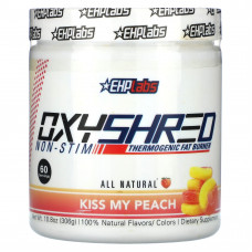 EHPlabs, OxyShred, Non-Stim, термогенное средство для сжигания жира, Kiss My Peach, 306 г (10,8 унции)