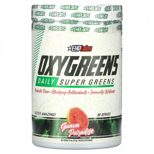 EHPlabs, OxyGreens, Daily Super Greens, гуава рай, 237 г (8,4 унции)
