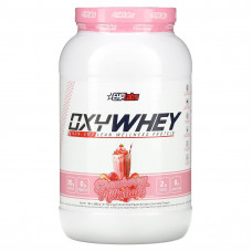EHPlabs, OxyWhey, сухой протеин для хорошего самочувствия, со вкусом клубничного молочного коктейля, 880 г (1,94 фунта)