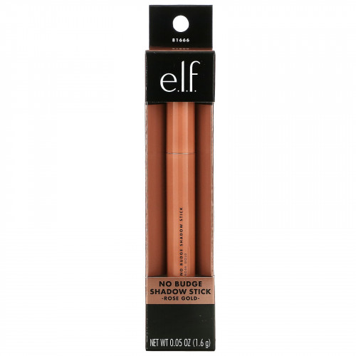 E.L.F., No Budge Shadow Stick, розовое золото, 1,6 г (0,05 унции) (Товар снят с продажи) 