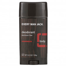 Every Man Jack, Дезодорант, без алюминия, кедр, 85 г (3 унции)