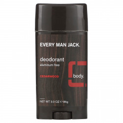 Every Man Jack, Дезодорант, без алюминия, кедр, 85 г (3 унции)