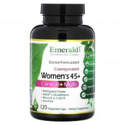 Emerald Laboratories, Для женщин 45+, Clinical + Multi, 120 растительных капсул