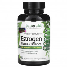 Emerald Laboratories, Эстроген, для детоксикации и поддержания баланса, 60 растительных капсул