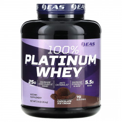 EAS, 100% Platinum Whey, шоколадное мороженое, 2,26 кг (5 фунтов)