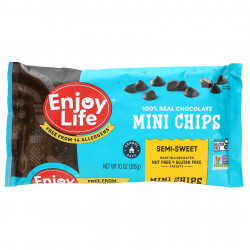 Enjoy Life Foods, Мини-капли, полугорький шоколад, 283 г
