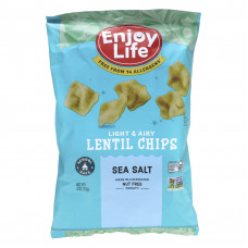 Enjoy Life Foods, Легкие и воздушные чипсы из чечевицы, морская соль, 113 г (4 унции)