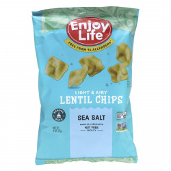 Enjoy Life Foods, Легкие и воздушные чипсы из чечевицы, морская соль, 113 г (4 унции)
