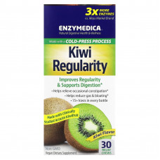 Enzymedica, Kiwi Regularity, вкус киви, 30 жевательных таблеток для облегчения состояния