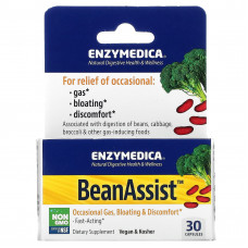 Enzymedica, BeanAssist, 30 капсул