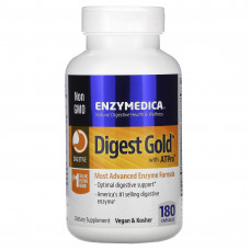 Enzymedica, Digest Gold с ATPro, 180 капсул