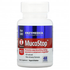 Enzymedica, MucoStop, 48 капсул