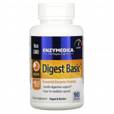 Enzymedica, Digest Basic, добавка с основными ферментами, 90 капсул