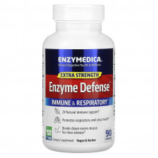Enzymedica, Enzyme Defense, усиленный, 90 капсул
