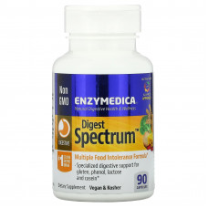 Enzymedica, Digest Spectrum, ферменты для пищеварения, 90 капсул