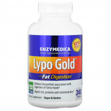Enzymedica, Lypo Gold, препарат для переваривания жиров, 240 капсул