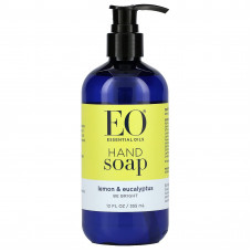 EO Products, Жидкое мыло для рук, лимон и эвкалипт, 12 жидких унций (360 мл)