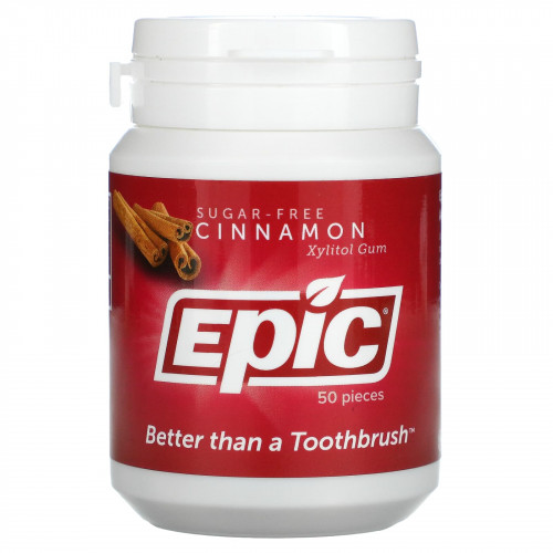 Epic Dental, Жевательная резинка с корицей, 50 шт