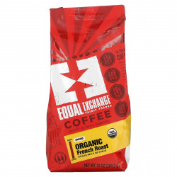 Equal Exchange, органический кофе, молотый, французская обжарка, 283,5 г (10 унций)